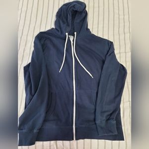 Blue zip up hoodie